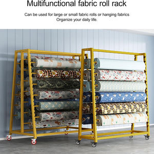 Étagère de rangement pour rouleaux de tissu JH-Mech, grande capacité, commerciale, avec barre de suspension réglable, robuste, pour le stockage de vinyle - Product Image 3