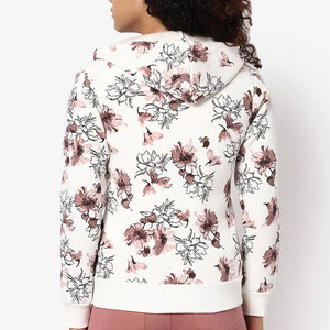 Sweat à capuche uni de couleur unie pour femmes vente en gros de sweat à capuche en coton matériel personnalisé pour femmes - Product Image 2