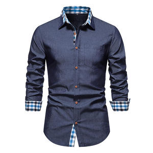 Camisa de Manga Larga Casual para Hombre, Modelo Nuevo de Alta Calidad, Antiarrugas, Ecológica, de Secado Rápido, Satén, para Primavera - Product Image 3