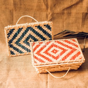 Paniers cadeaux en bambou colorés pour la décoration du festival de la mi-automne Boîte-cadeau de vacances Tet pour gâteau de lune King Craft Viet FBA Amazon - Product Image 5