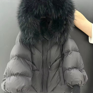 Vente en gros de veste bouffante décontractée à fermeture éclair veste personnalisée à poches multiples pour femmes veste d'hiver coupe-vent de haute qualité - Product Image 4