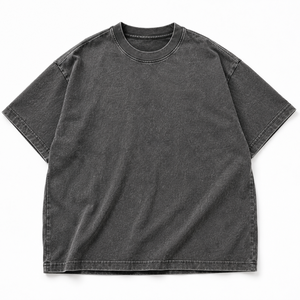 Camiseta Oversize Vintage Lavada Personalizada Unisex de Algodón Pesado para Streetwear, Fabricante OEM ODM de Marca Privada - Product Image 4