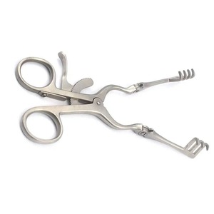 Retractor de Acero Inoxidable de 31 cm, 4X3 Puntas, Afilado, Autoestático, Instrumentos de Alta Calidad, Ligero, Weitlaner - Product Image 2