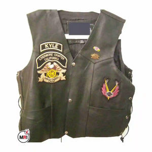 Nouveau gros hommes tactique moto gilet veste 100% Faux cuir taille manteau supérieur chaud avec coton matériau de remplissage - Product Image 3