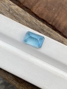 พลอยพลอยสีฟ้าพลอยคามารีนจากธรรมชาติขนาดแปดเหลี่ยมและเพชรเจียระไนแบบพลอยสีฟ้าพร้อมด้วยสีที่แวววาวและมีคุณภาพดีได้รับการรับรอง4.93กะรัต - Product Image 3