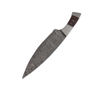 Premium Quality Chef <b>Knife</b> Camping <b>Knife</b> 4.5-Inch Serrated Damascus Steel Clip Point <b>Blade</b> Wooden Handle OEM Customizable - Product Image 3