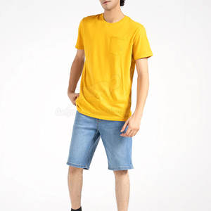 Lightweight Wholesale <b>Jeans</b> Shorts Comfortable <b>Elastic</b> <b>Waist</b> Men Thai Shorts For Online Sale - Product Image 6