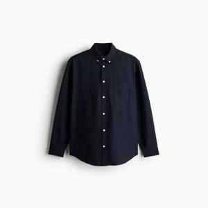 Camisa Oxford de Corte Regular para Hombre, Camisa de Algodón Premium con Botones, Estilo Casual Elegante, Ropa Formal de Oficina, Camisa de Manga Larga para Hombre - Product Image 4