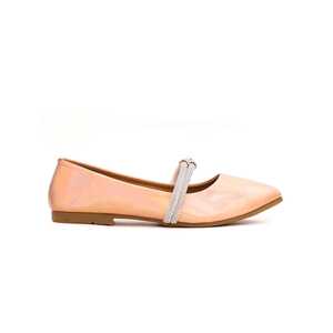 Haute qualité filles pêche pompes formelles KD0592 Satin supérieur en cuir véritable bout pointu sans lacet cheville mince pour le printemps été - Product Image 2