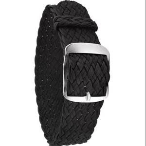 Unisex D05 Black Sport Perlon Smartwatch Band Stainless Steel Buckle Soft Adjustable <b>Watch</b> Strap <b>Watch</b> Bands <b>Watch</b> Part - Product Image 1