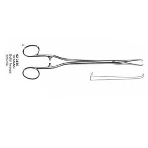 Fórceps de bala Tiemann de alta calidad, instrumento quirúrgico Premium de acero inoxidable de 220 mm - Product Image 2