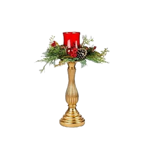Bougie décorative de Noël en métal poli doré pour la décoration de fête de mariage meilleure offre pour les acheteurs - Product Image 1