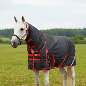 Couverture de cheval d'hiver de dernière qualité tapis de cheval imperméable tapis de participation de cheval d'équitation feuille de mouche respirante tapis en maille légère - Product Image 1