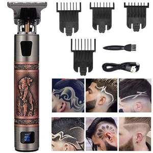 Tondeuse à cheveux sans fil rechargeable professionnelle, kit de toilettage, lame en acier inoxydable pour le rasage de la barbe dans les salons de coiffure - Product Image 1