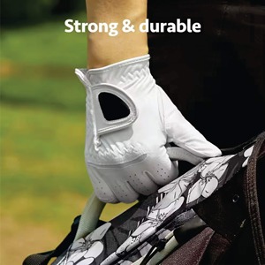 ถุงมือกอล์ฟพร้อมโลโก้แบบกำหนดเอง บรรจุภัณฑ์หนังคาเบรตต้า ฝ่ามือนุ่ม สีขาวสำหรับผู้ชาย คุณสมบัติวัสดุ แหล่งผลิต ขนาด - Product Image 5