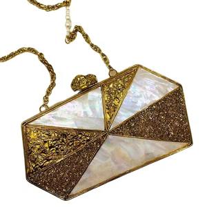 Bolso de mano de resina para mujer, cartera antigua, bolso de mano de calidad de tendencia de mediados de siglo, bolso de noche, boda, despedida de soltera - Product Image 6