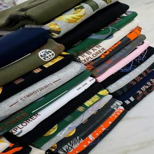 Camisetas de Punto 100% Algodón al por Mayor, Camisetas Estampadas para Hombre y Mujer, Ecológicas, Antiarrugas, Transpirables, Excedentes de Producción - Product Image 6