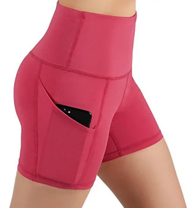 Shorts Deportivos de Cintura Media, Sin Costura Delantera, Ecológicos, de Secado Rápido, Estilo Biker, Color Nude, Suaves al Tacto, para Yoga, Venta al Por Mayor - Product Image 3