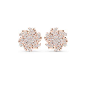 Boucles d'oreilles en diamant de laboratoire 0,334 CT pour femmes, clarté VVS-VS, or 18 carats, 14 carats, 10 carats et argent 925, or rose, or jaune, or blanc - Product Image 6