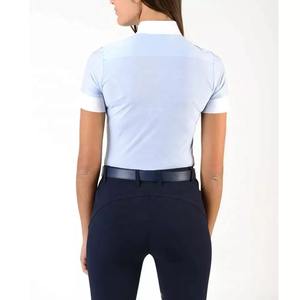 Camiseta de Manga Corta para Mujer con Logotipo Personalizado, Estilo Vintage, para Montar a Caballo, de Secado Rápido y Tejido Elástico para Competición Ecuestre - Product Image 6