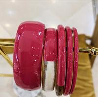 Ensemble de 5 bracelets unisexes en corne de buffle polie, style animalier, étanche, cadeau de mariage, bijoux, vente en gros pour couples