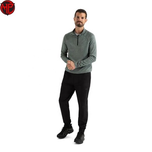 Custom Activewear Slim Fit 1/4 Quarter Zip Jogging Top <b>Men</b> Workout <b>Shirt</b> Sports Gym Long Sleeve <b>Compression</b> <b>Shirts</b> - Product Image 3