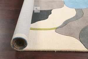 Juego de alfombras de lujo con mechones a mano florales de lana fina 100%, versátil para el hogar, dormitorio, sala de estar, salón, Alfombra de área de tamaño personalizado - Product Image 4