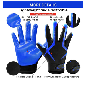 ถุงมือกีฬาเกรดเอลิกปรับแต่งได้ถุงมือ GAA ออกแบบโลโก้ของคุณเอง - Product Image 3