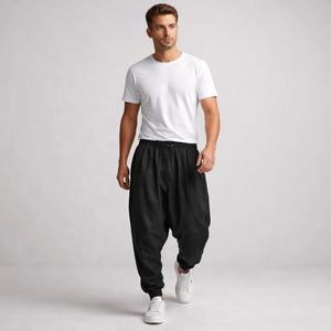 Pantalones deportivos casuales de lona para hombre con tecnología de secado rápido, puños elásticos en los tobillos, diseño transpirable, pantalones deportivos para invierno. - Product Image 1