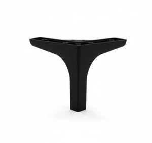 Pata de Mueble Moderna de Plástico Dicle, 12 cm, Negra, Resistente, para Sofá, Armario, Mueble de TV, Duradera, Fácil de Instalar en Apartamentos - Product Image 1