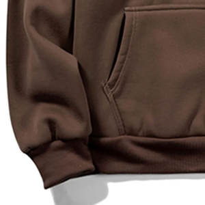 New Style Full <b>Sleeves</b> Comfortable Streetwear Men's <b>Hoodies</b> Good Quality <b>Short</b> <b>Sleeves</b> Solid Brown Drop Shoulder Men's Hoodie - Product Image 3