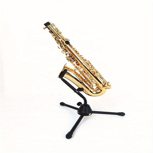 Support de Saxophone en Métal Portable Pliant Réglable AltoTenor Triangle Base Sax Support pour Instruments de Musique Flûte Clarinette Support de Tambour - Product Image 1