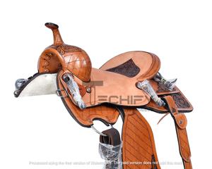 Silla de montar ligera para carreras de barriles estilo western, equipo ecuestre de calidad de exportación, accesorios para caballos, producto ecuestre - Product Image 4