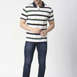 T-shirt décontracté raffiné pour homme, manches courtes, 100 % coton, léger, style urbain, logo brodé, infroissable, uni, personnalisable - Product Image 5