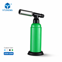Chalumeau de cuisine au butane rechargeable, réglable, pour la cuisine, le crème brûlée, la cuisson des steaks, le camping en extérieur