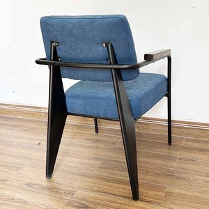 Napa Single <b>Sofa</b> with Genuine Leather Upholstery and <b>Wooden</b> Armrests GSD68064 for Living Room - Product Image 5