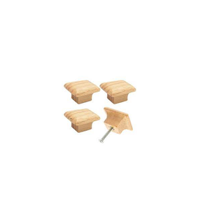 Poignées d'armoire et poignées de tiroir en bois massif naturel Boutons et poignées en bois pour meubles et armoires de cuisine Poignée de traction - Product Image 2