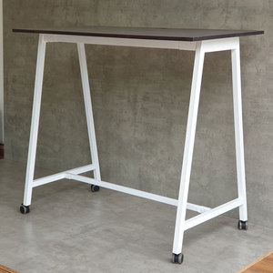 Escritorio Moderno Minimalista FOS de 120x60cm, Madera de Caucho con Patas de Hierro, Requiere Ensamblaje, para Oficina o Estudio, FOS013 - Product Image 6