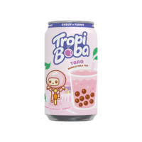 Grosir 330ml susu gelembung kalengan Boba minuman teh dan topping mutiara hitam jual cepat-gratis sampel-desain gratis