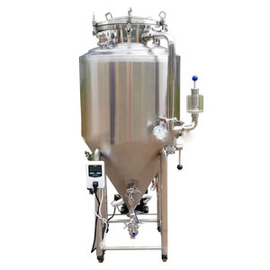 Cuve de fermentation conique en acier inoxydable de 50 L, réservoir sous pression pour la brasserie artisanale, contrôle précis de la température, levure efficace - Product Image 1