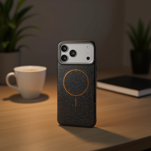 Funda Magnética con Anillo de Luz y Sombra de Cristal Ultra Texturizado para S24 Ultra, Teléfono Móvil Premium - Product Image 2