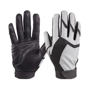 Gant de frappeur de baseball personnalisé de haute qualité à manchettes longues pour adultes vente en gros de gants de frappeur en cuir synthétique de qualité supérieure - Product Image 3