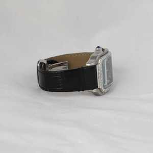 Elegant Luxury Hip Hop Style Moissanite Diamond <b>Watch</b> Half Iced Glossy <b>Black</b> Roman Dial Rubber Band Analog Glass High Quality - Product Image 2