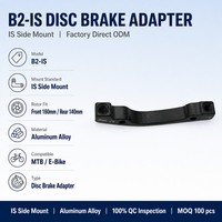 Adaptateur de frein à disque latéral en aluminium B2-IS pour vélo VTT et vélo électrique, avant 160 mm, arrière 140 mm, ODM
