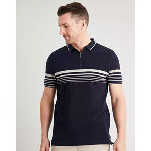 OEM Men's for <b>Polo</b> <b>Shirt</b> <b>with</b> Printed Solid Pattern Knitted Fabric Combination Collar Design and <b>Pocket</b> - Product Image 4