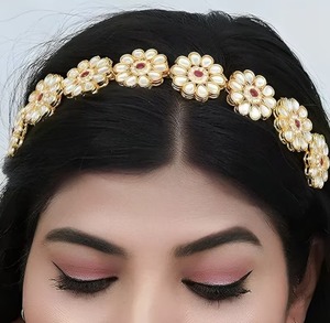 Diadema Kundan Sheesh Phool Favores DE BODA Mehendi Sangeet Regalo de dama de honor Kitty Party Regalos de mujer para invitados - Product Image 1