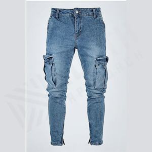 Jeans en denim 2025 pour hommes, pantalon slim, jeans skinny pour hommes, pantalon pour homme, vente en gros d'usine, respirant, droit, service OEM - Product Image 1