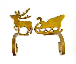 Cintre de Noël en fer robuste, parfait pour la décoration traditionnelle du manteau de Noël et l'ambiance hivernale - Product Image 3