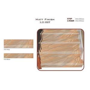 Marches d'escalier en porcelaine émaillée Vistaar de luxe-1000*300mm, finition mate, bord de nez antidérapant, carreaux de contremarche pour une utilisation en extérieur - Product Image 6