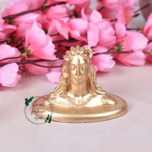 Statue d'Adiyogi en résine, modèle religieux traditionnel fait main et peint à la main, pour tableau de bord de voiture et cadeau de Thanksgiving - Product Image 2